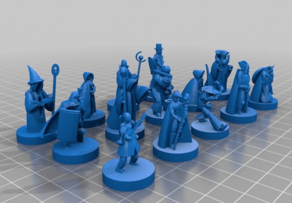3D dungeons & dragons figures 3D dungeons & dragons character classes