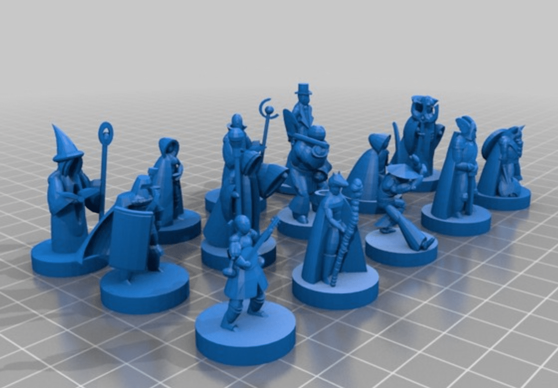 3D Printed D&D Miniatures 12 Piece Full Set Bulk Ordering 2019